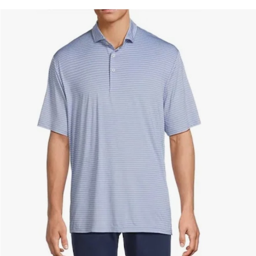 RLX Ralph Lauren Blue and White Polo Shirt